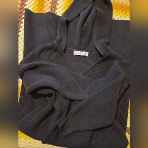 Free People Knit Hooded Maxi Sweater Dress